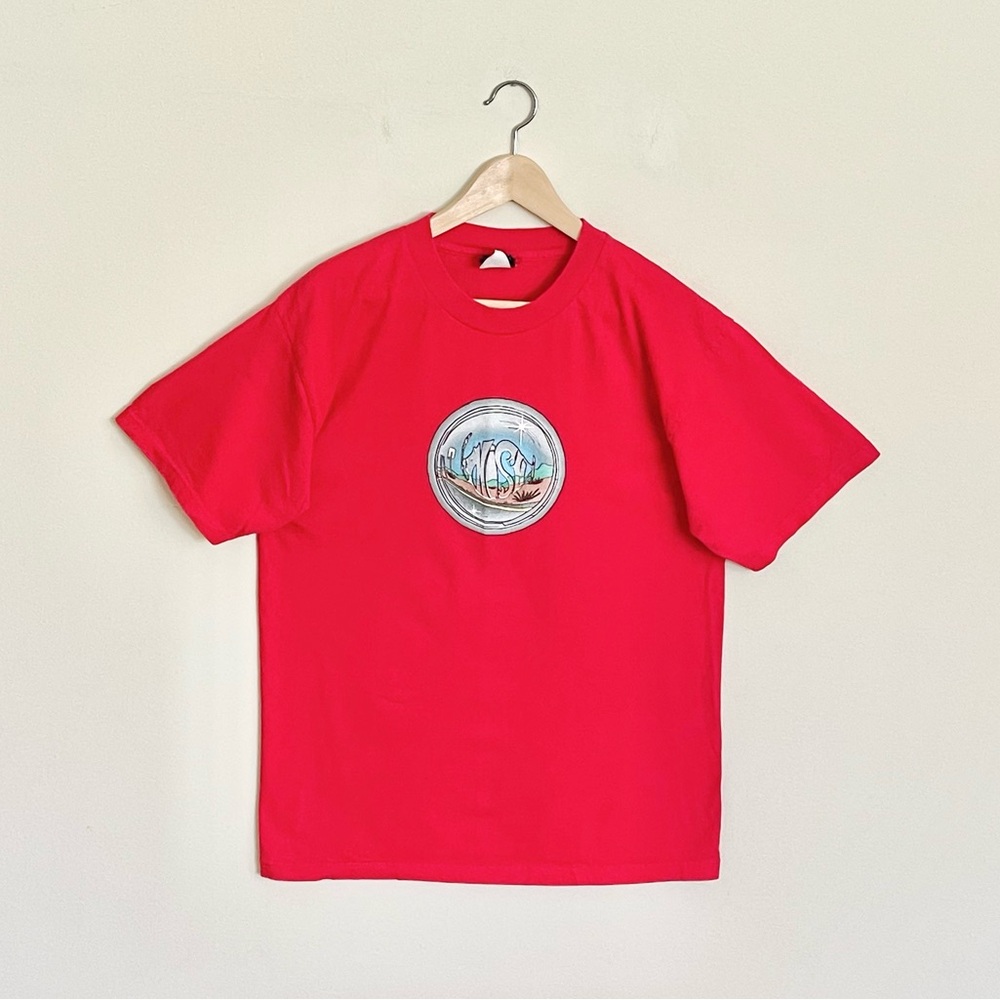 Vintage Phish 2000 Summer Tour Graphic Red Concert T Shirt Adult size Large